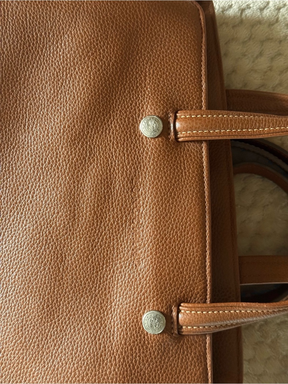 Longchamp Le Foulonné Cognac Leather Tote + Strap 🤎 - Picture 6 of 8